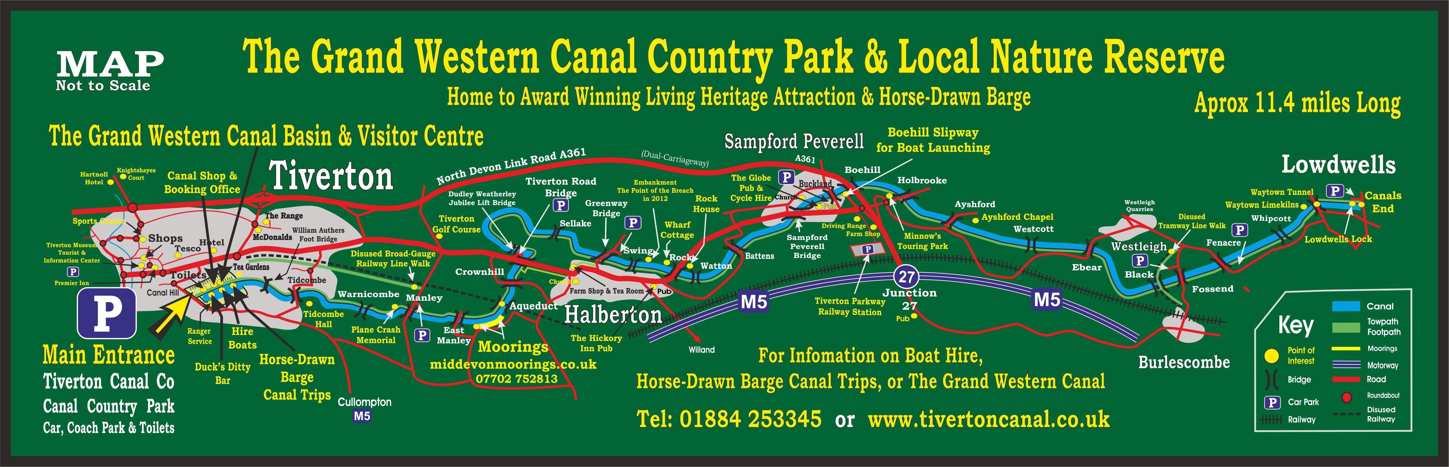The Grand Western Canal Map